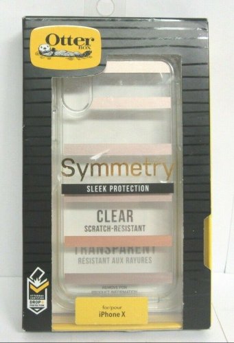 OtterBox Symmetry Inside The Lines For Apple iPhone Xs X Striped Ombre Clear