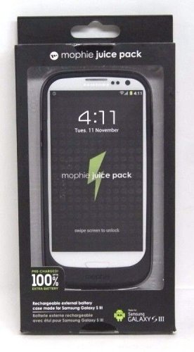 GENUINE Mophie Juice Pack Battery S3 Case for Samsung Galaxy S III Black