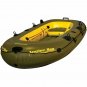 AIRHEAD ANGLER BAY INFLATABLE 4 PERSON BOAT/ AIR PUMP/ KAYAK BUNDLE