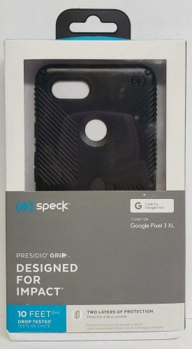 Speck - Presidio GRIP Case for Google Pixel 3 XL - Black