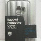 Samsung - Rugged Protective Case for Galaxy S9 with Kickstand - SILVER