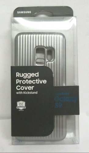 Samsung - Rugged Protective Case for Galaxy S9 with Kickstand - SILVER