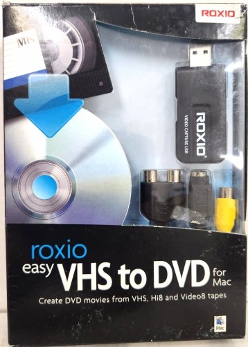 Roxio Easy VHS to DVD for Mac | VHS Hi8 V8 Video to DVD Open Box