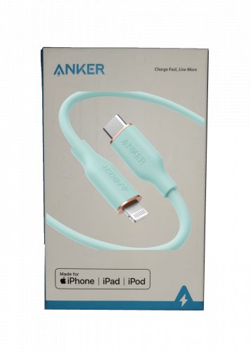 Anker - PowerLine III Flow USB-C to Lightning Cable 6-ft - Green #3061