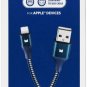 Modal - 4FT Lightning-to-USB Charge & Sync Cable - Blue/Gray