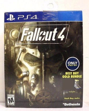 Fallout 4 (Sony PlayStation 4) Gold Bundle Socks PS4 Season Pass NOT included
