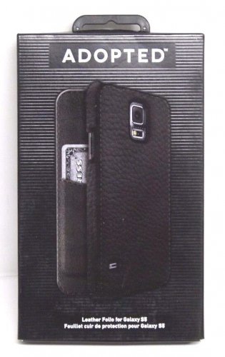 ADOPTED - Folio Case for Samsung Galaxy S5 Cell Phones - Black