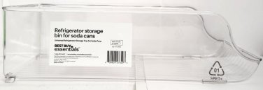 NEW Best Buy Essentials BE-FTCHM2 Universal Fridge Storage Bin for Soda Cans