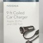 Insignia Apple MFi Certified 15W Car Charger w/ 30-Pin Cable & USB Port