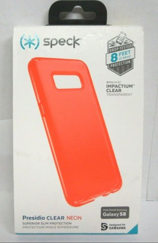 NOB Speck Presidio CLEAR Case for Samsung Galaxy S8 Matte Tangerine Orange