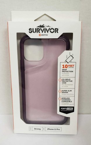 Griffin Survivor Strong Case for iPhone 11 Pro - Purple/Lilac