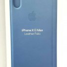 Genuine Apple Leather Folio for iPhone XS Max - Cape Cod Blue