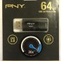 PNY Elite X 64GB USB 3.0 Flash Drive - Read Speeds up to 185MB/sec - P-FD64EX-GE