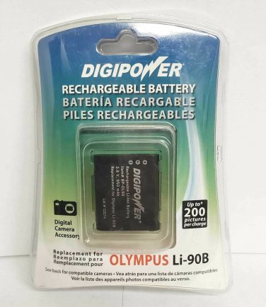 Digipower BP-OL90 digital camera battery/ Replacement for Olympus Li-90B battery