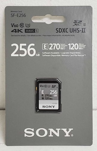 Sony - SF-E Series 256GB SDXC UHS-II Memory Card