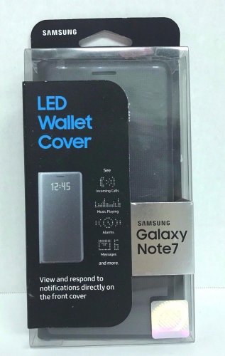 SAMSUNG LED Wallet Cover Case for Samsung Galaxy Note 7 Black EF-NN930PBEGUS