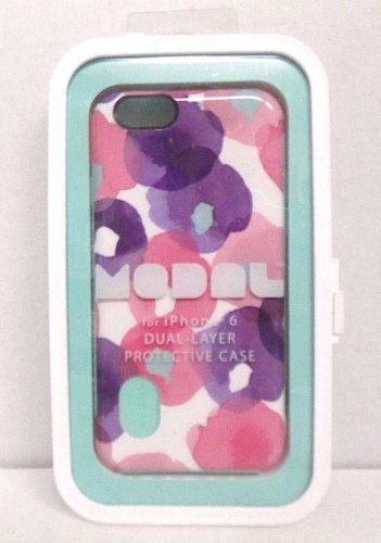 Modal Dual-Layer Case for Apple iPhone 6/6s Pink/White/Green Floral - MD-A64Z2F