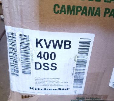 KitchenAid KVWB400DSS 30" Stainless Wall Chimney Range Hood DENTED #126