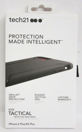 Tech21 EVO Tactical Case for Apple iPhone 6 Plus and 6s Plus - Tactical/Black