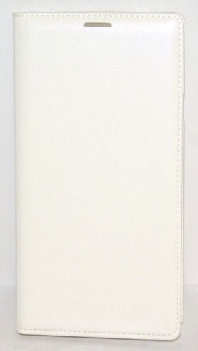 Genuine Samsung Galaxy S5 Leather Wallet Flip Cover Case White EF-WG900BWESTA