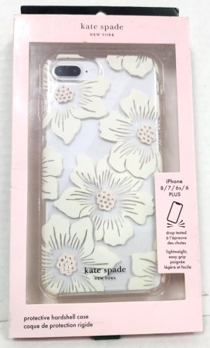 Kate Spade Hardshell Case for Apple iPhone 8+/7+/6s+/6 PLUS Clear/Floral