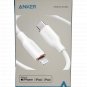 Anker - PowerLine III Flow USB-C to Lightning Cable 6-ft - White #3021