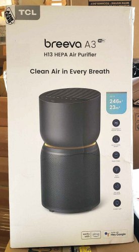 NOB TCL - Breeva A3 246 Sq. Ft. Smart True HEPA Air Purifier - White