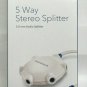 Insignia 6" 5-Way Stereo Splitter - White