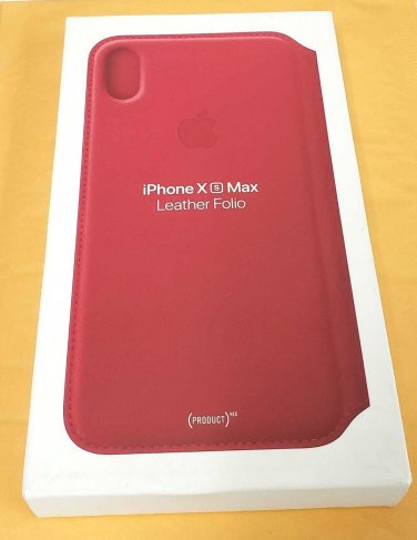 Apple Leather Folio for iPhone XS Max - (Product) Red EXCELLENT