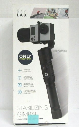 SkyLab 3-Axis Handheld Stabilizing Gimbal for GoPro - Black #101