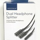 Insignia - Headphones Splitter - Black