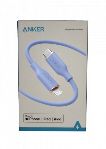 Anker - PowerLine III Flow USB-C to Lightning Cable 6-ft - Purple #30Q1