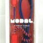 Modal 4-Ft Twist USB Cable with Universal Micro-USB Connector - Blue/Red