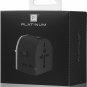 Platinum All-in-One Travel Adapter with 2 USB Ports Converts 240 to 120 Black