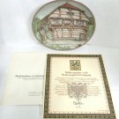 Deutsches Fachwerk Vintage Karl Bedal Collectible Plate "Lake House"
