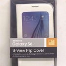 Samsung S-View Flip Cover For Samsung Galaxy S6 - White Pearl
