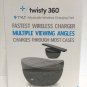 TYLT - Twisty 360 10W Qi Certified Fast Charge Wireless Charging Pad - Gray