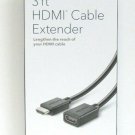 Insignia - 3FT HDMI Cable Extender - Black