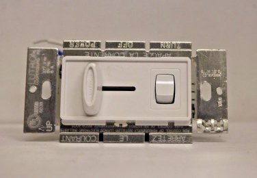 SF-12P-277-3-WH Lighting Dimmer, Rocker/Slide, 3-Way, White #108