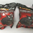 LOT OF 2 Exploding Kittens Backpack Hanger Key Chain - Includes card