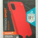 Speck Apple iPhone X/XS Case Presidio Sport, Red/White/Black #101