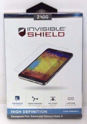 Zagg Invisible Shield HD Samsung Galaxy Note 3 III Screen Protector