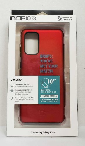 Incipio DualPro Case for Samsung Galaxy S20+ Iridescent Red/Black