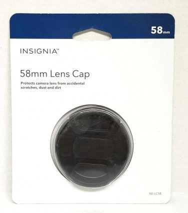 Insignia - 58mm Lens Cap - Black Model:  NS-LC58-C