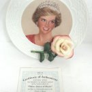 Tribute to Diana, Diana Queen of Hearts Plate Bradford Exchange William Chambers