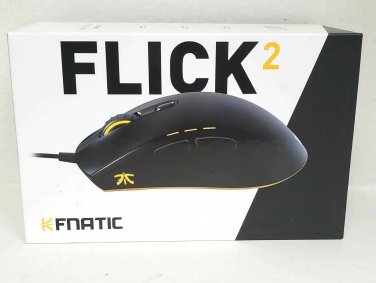 NOB Fnatic - Flick 2 Pro Wired Optical Gaming Mouse - Black