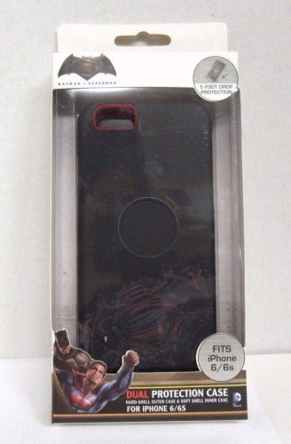 DC Comics Batman vs Superman CC6-02394C Black iPhone 6/6s Hard/Soft Case