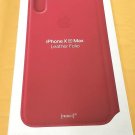 NOB Apple Leather Folio for iPhone XS Max - (Product) Red