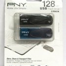 PNY - Attache 128GB USB 2.0 Flash Drive - Black