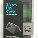 Genuine Samsung Galaxy Note FE 7 S-View Flip Cover Kickstand Case - Black
